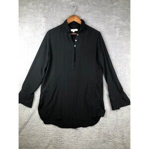 Ann Taylor Loft tunic with pockets small black